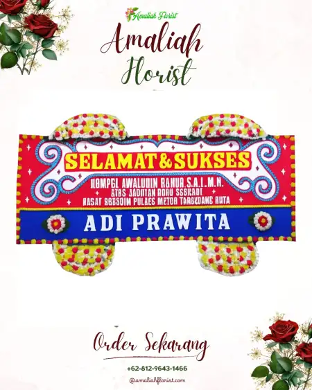 Papan Bunga Ucapan Selamat Banjar Bali