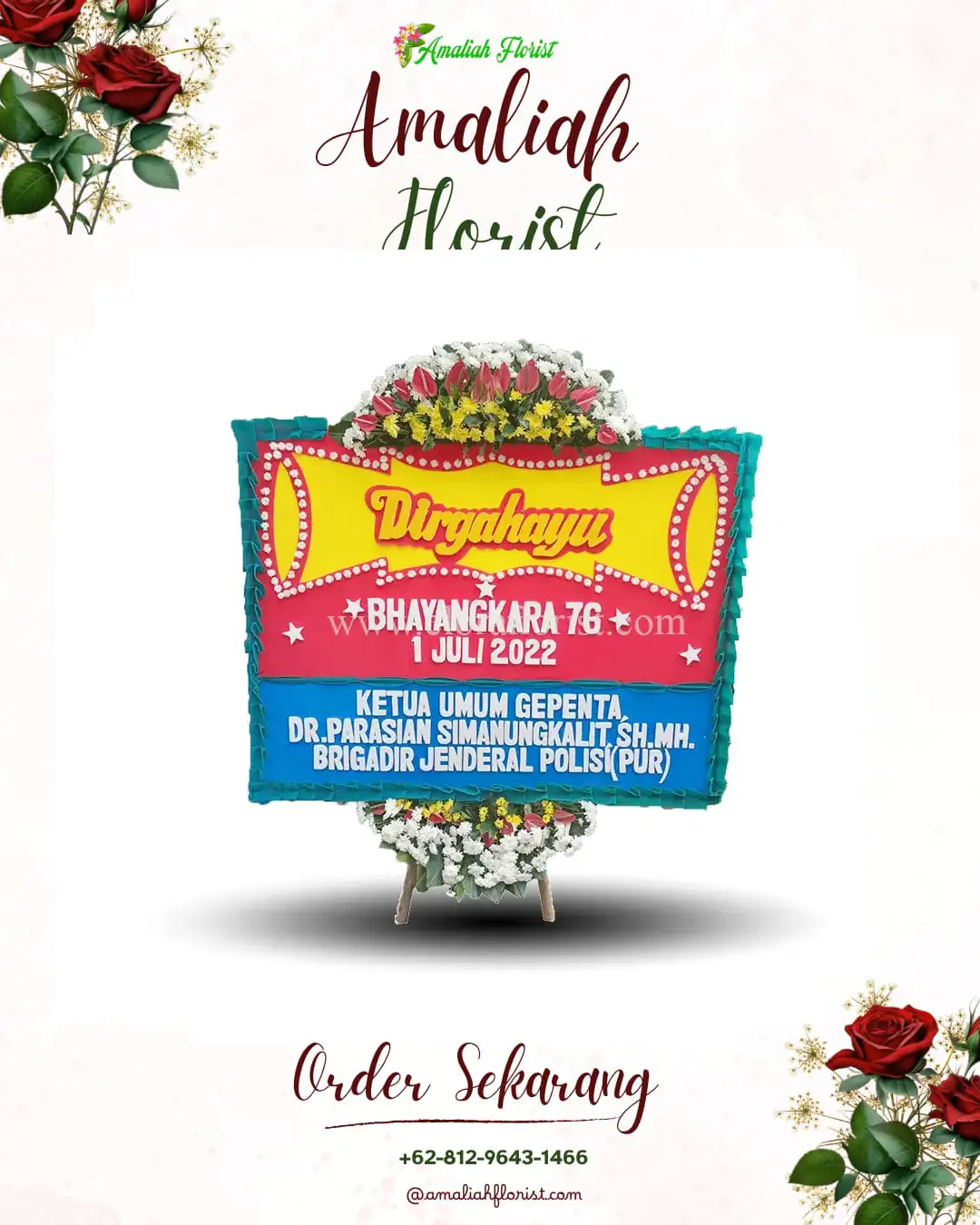 Papan Bunga HUT Ulang Tahun Banjar Bali